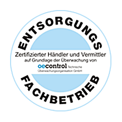 Zertifizierter Entsorgungsfachbetrieb Zertifizierter Entsorgungsfachbetrieb
